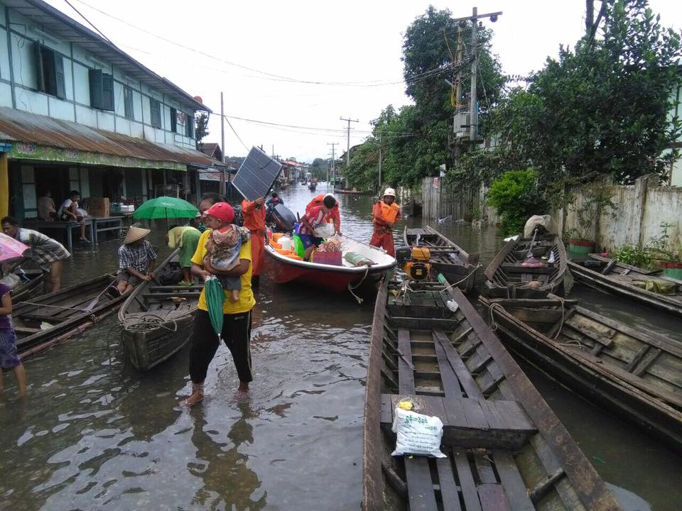ေရႀကီးမႈေၾကာင့္ စစ္ကိုင္းတိုင္းတြင္ ေက်ာင္း ၁၇၈ ေက်ာင္း ပိတ္ထား