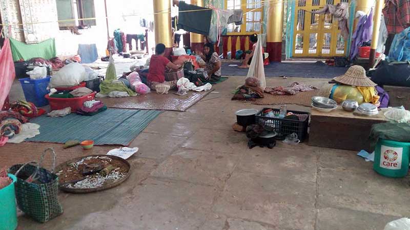 ျမင္​းၿခံ ေရေဘးေရွာင္ျပည္သူမ်ား စား၀တ္ေနေရး အခက္ႀကံဳ၊ စာသင္ေက်ာင္း ၅၀ ခန္႔ ယာယီပိတ္