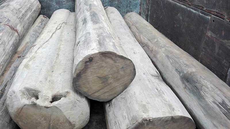 ကညြတ္ကြင္းတြင္ ကြၽန္းသစ္လံုးမ်ား တင္လာသည့္ ကားတစီး ဖမ္းမိ