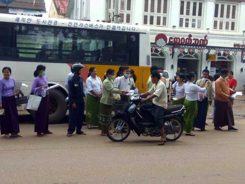 တိုက္ႀကီးၿမိဳ႕နယ္တြင္ A(H1N1) အသိပညာေပး  အရွိန္အဟုန္ျမႇင့္တင္