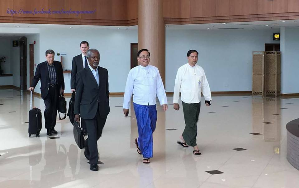 ရခုိင္ျပည္နယ္ဆိုင္ရာ အၾကံေပးေကာ္မရွင္ ဥကၠ႒ ကိုဖီအာနန္ ျမန္မာႏိုင္ငံသို႔ ေရာက္ရွိ