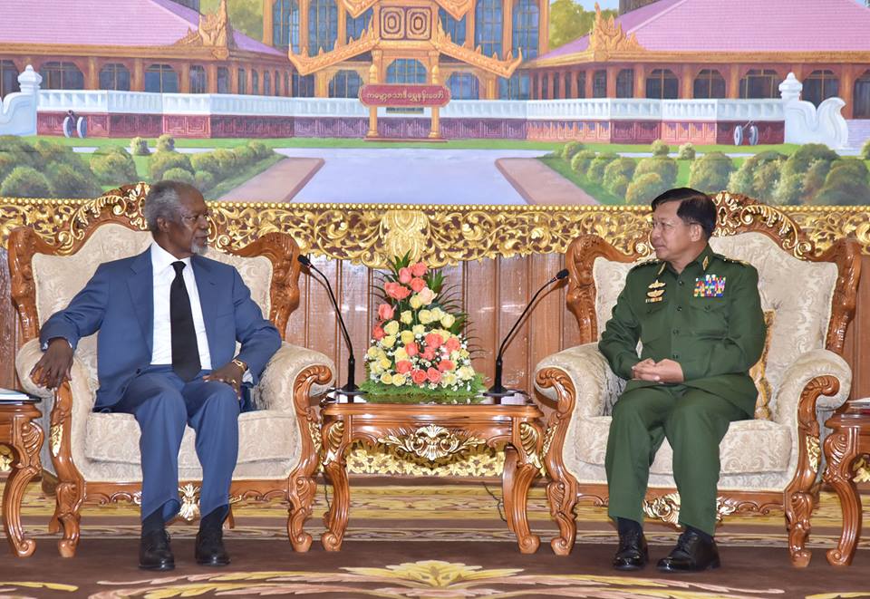 မစၥတာကိုဖီအာနန္ႏွင့္ ကာကြယ္ေရးဦးစီးခ်ဳပ္ေတြ႕ဆံုေဆြးေႏြး (ဓာတ္ပံု)