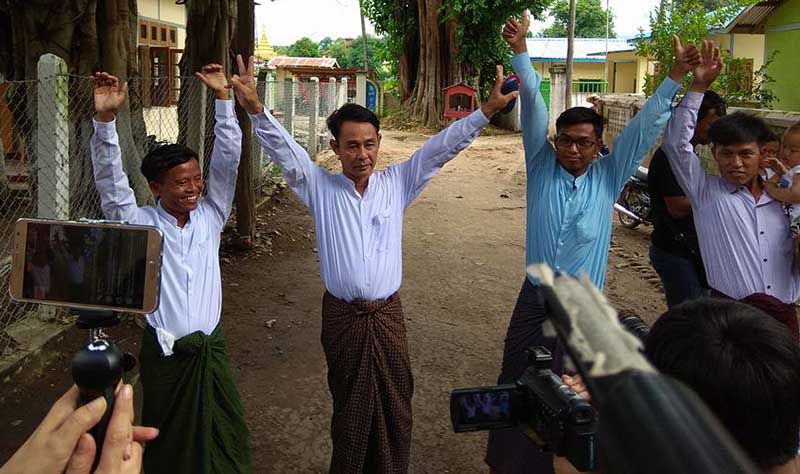 ဒီဗြီဘီႏွင့္ ဧရာ၀တီ သတင္းသမား ၃ ဦးကို အာမခံျဖင့္ ျပန္လႊတ္