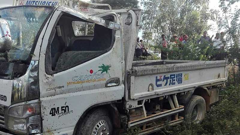 ၀မ္းတြင္းတြင္ ကားတစီးတိမ္းေမွာက္၊ ၉ ဦး ဒဏ္ရာရ