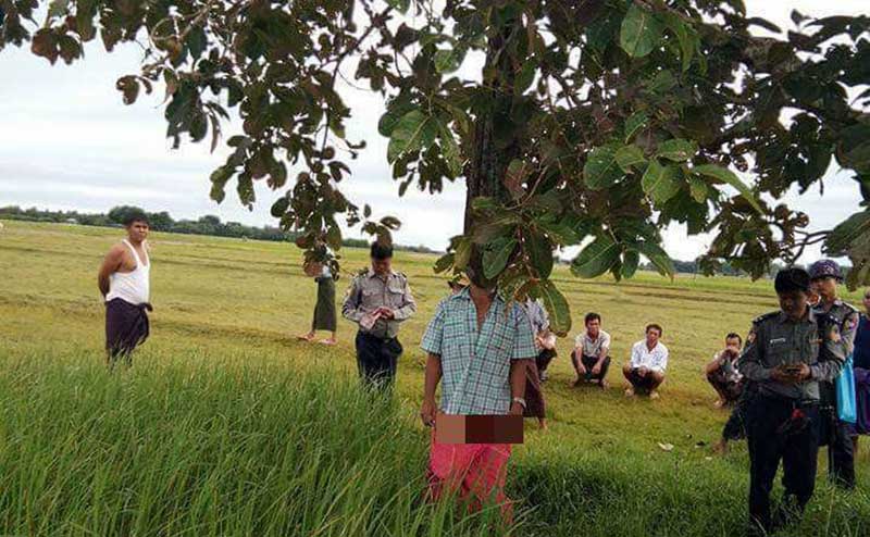 မိန္းမေသဆံုးၿပီး ရက္လည္သည့္ေန႔ ေယာက်္ားျဖစ္သူ ဆြဲႀကိဳးခ်ေသဆံုး