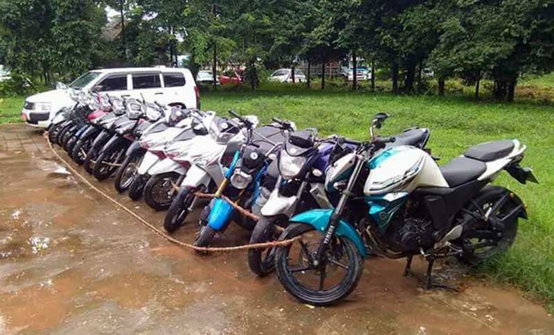 မြန္ျပည္နယ္အတြင္း ဆိုင္ကယ္ခိုးယူေနသူအခ်ဳိ႕ကုိ ဖမ္းဆီးရမိ