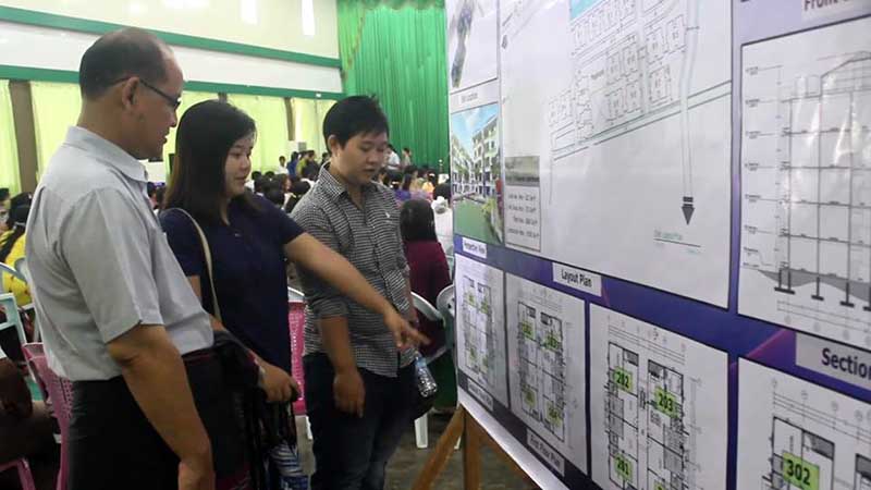 ဘားအံၿမိဳ႕တြင္ ႏုိင္ငံ့ဝန္ထမ္းမ်ားကို တန္ဖိုးသင့္တိုက္ခန္းမ်ား အရစ္က်ေရာင္းခ်ေပး