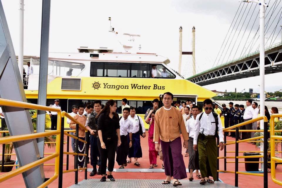 Yangon Water Bus ကို ကတ္စနစ္ႏွင့္ ေငြေခ်စီးနင္းရမည္