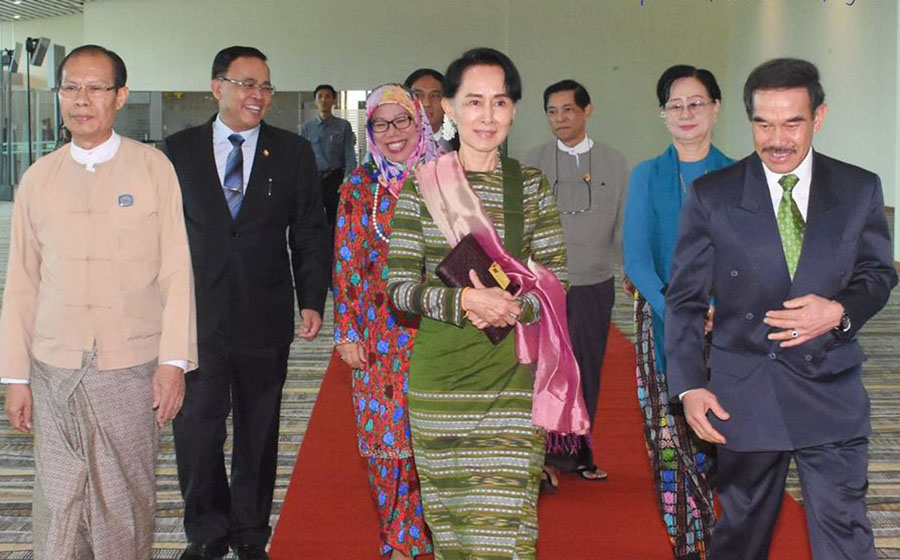 ႏုိင္ငံေတာ္၏ အတိုင္ပင္ခံပုဂၢိဳလ္ ဘ႐ူႏုိင္းႏိုင္ငံသို႔ ထြက္ခြာ