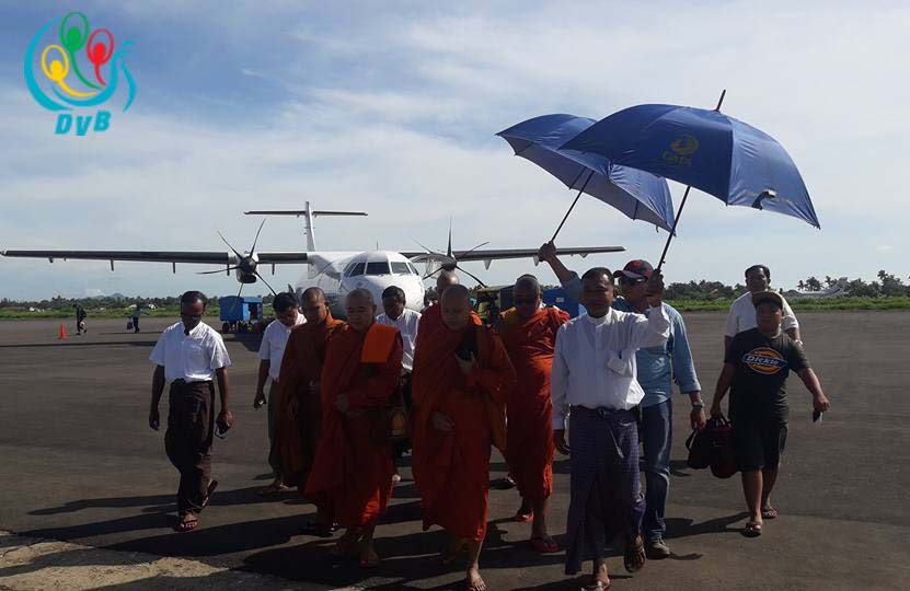 ဆရာ​ေတာ္​ဦးဝီရသူ စစ္​​ေတြၿမဳိ႕သို႔​ေရာက္​ရွိလာ (သတင္းဓာတ္ပံု)