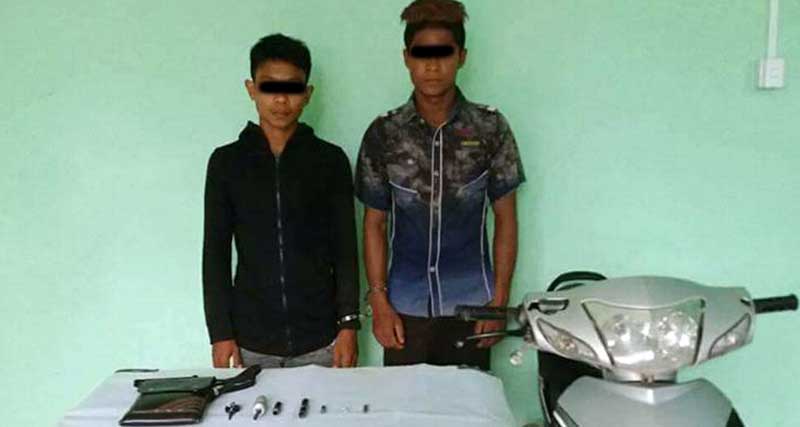 တနသၤာရီ-ေမာေတာင္ ကားလမ္းတြင္ လက္လုပ္ေသနတ္ကိုင္ေဆာင္သူ ၂ ဦး ဖမ္းမိ