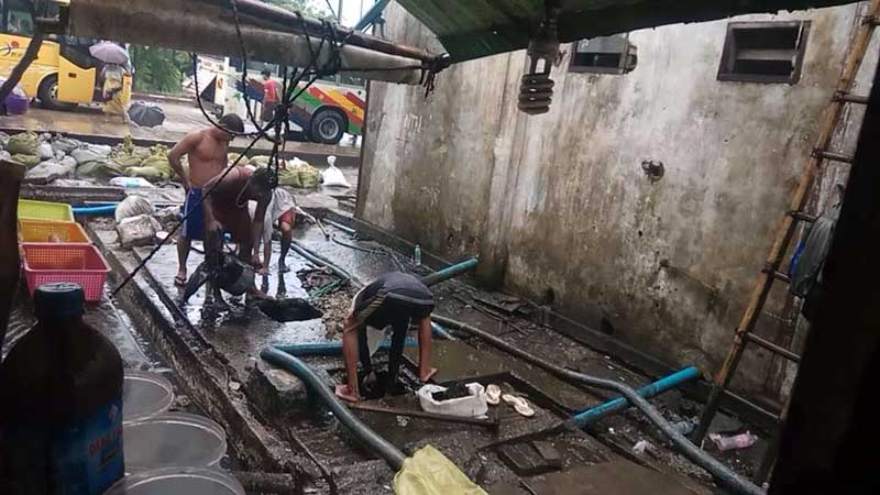 ဒဂံု-ဧရာ အေ၀းေျပး၀င္းတြင္း မိလႅာကန္အညစ္အေၾကးမ်ားအား စနစ္တက် စြန္႔ပစ္ေစလို