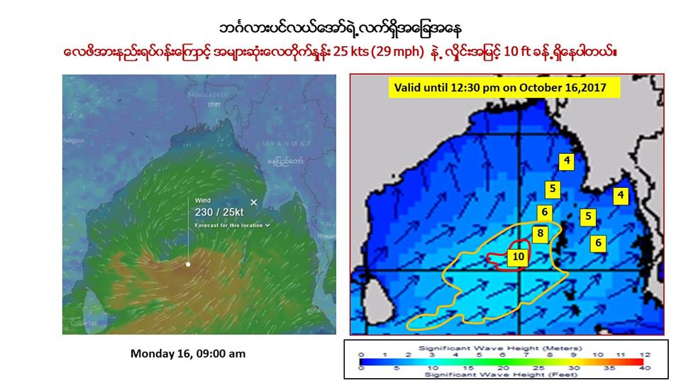 ဘဂၤလားပင္လယ္ေအာ္တြင္ ၃၆ နာရီအတြင္း မုန္တုိင္းငယ္ျဖစ္လာႏုိင္