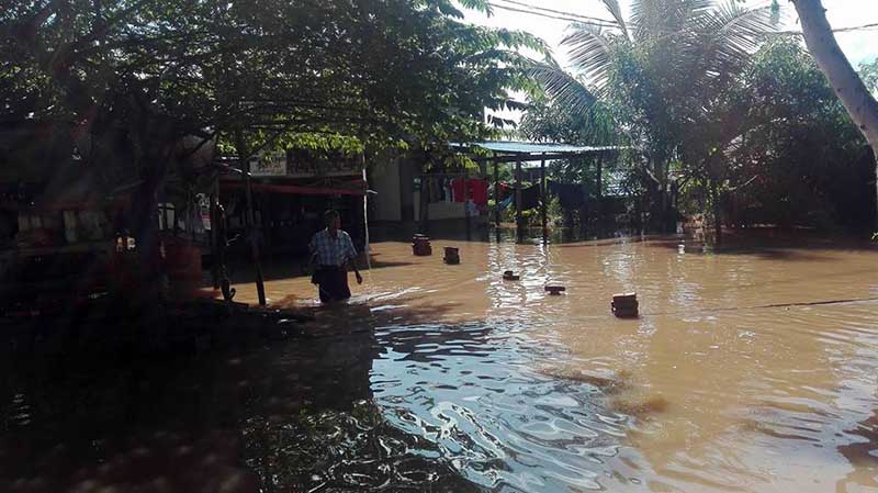 ဆည္ေတာ္ႀကီးတမံ ေဖာက္ထုတ္မႈေၾကာင့္ လယ္ဧက ၁၀၀ ေက်ာ္ႏွင့္ေနအိမ္မ်ား ေရနစ္ျမဳပ္