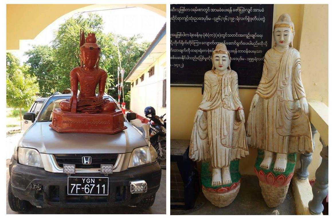 ျမင္းမူၿမိဳ႕တြင္ ခိုးယူထားသည့္ ဘုရားဆင္းတုမ်ား ဖမ္းမိ