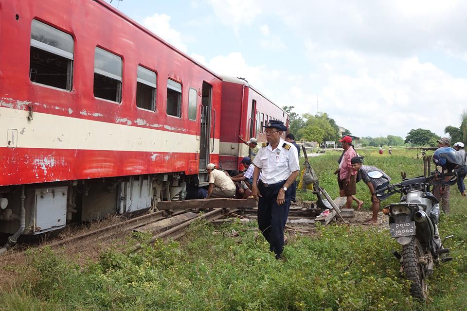 ေနျပည္ေတာ္-ျပည္ ရထားလမ္းေခ်ာ္မႈ ျဖစ္ပြား