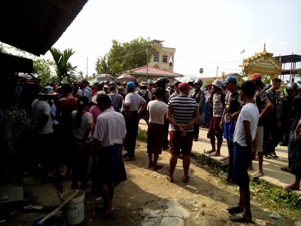 မဂၤလာဒုံ သဃၤန္းကၽြန္းႀကီး က်ဴးေက်ာ္ေနအိမ္မ်ားကုိ စတင္ၿဖိဳဖ်က္