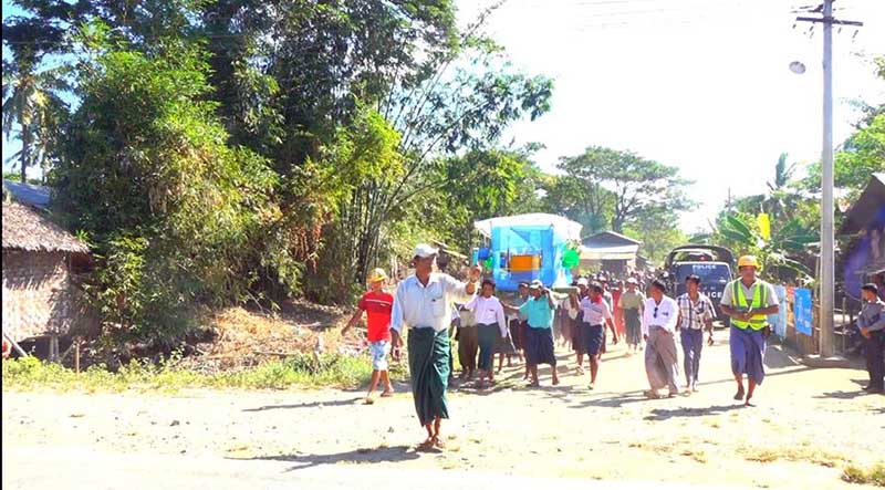 ဇင္ႁပြန္းကုန္းရြာ အသုဘ လမ္းျဖတ္သန္းမႈ အျငင္းပြားသည့္ကိစၥ ေျပလည္မႈရရွိ