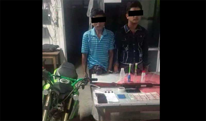 ေပါင္ၿမိဳ႕နယ္တြင္ စိတ္ႂကြမူးယစ္ေဆးမ်ားႏွင့္ ေသနတ္တလက္ဖမ္းမိ
