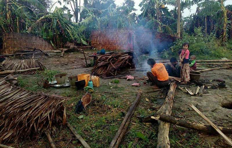 ေဖာင္းျပင္ၿမိဳ႕တြင္ ေလျပင္းနွင့္ မိုးသီးမ်ားက်၊ ေနအိမ္အခ်ိဳ႕ ပ်က္စီး