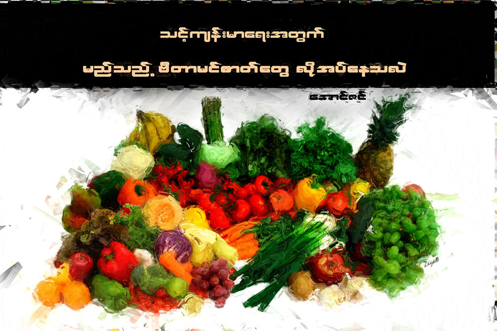 သင့္က်န္းမာေရးအတြက္ မည္သည့္ဗီတာမင္ဓာတ္ေတြ လိုအပ္ေနသလဲ