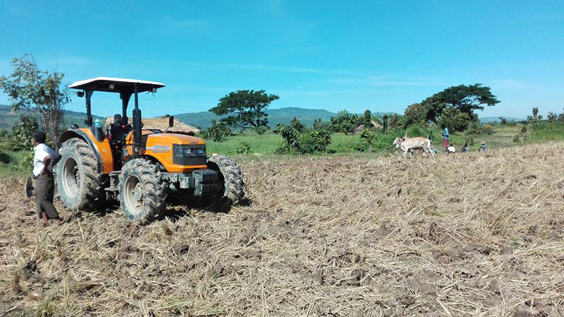 ျဖဴးၿမိဳ႕နယ္အတြင္း၌ တပ္ပိုင္ေျမဟုဆိုကာ စစ္တပ္က ဝင္ေရာက္ထြန္ယက္