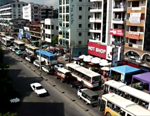 သၾကၤန္တြင္း​ ရန္ကုန္ျမို့​တြင္ လိုင္း​ကား​ခမ်ား​ ​ေဈး​တက္