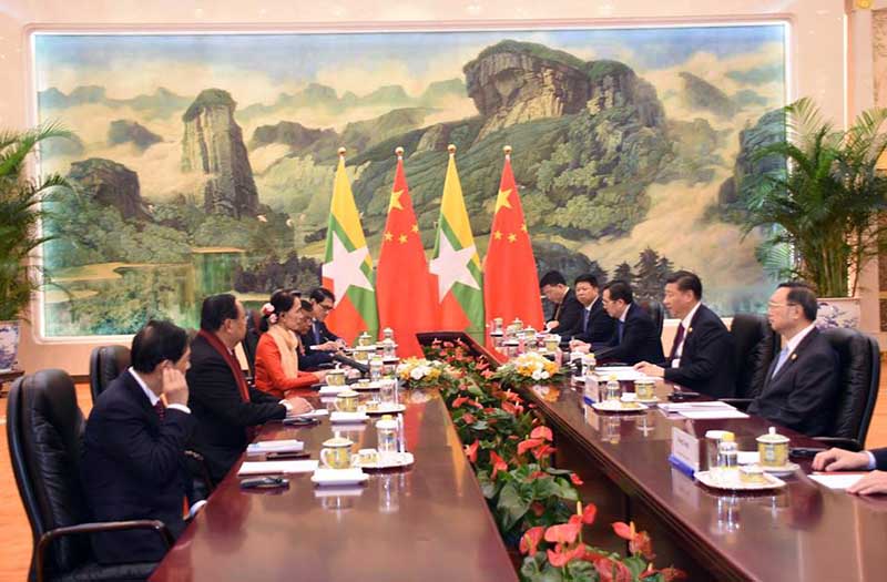 တ႐ုတ္-ျမန္မာ ႏွစ္ႏုိင္ငံထိပ္သီး ေဆြးေႏြးပြဲ က်င္းပ