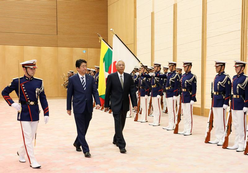 ရခိုင္အေရး ျမန္မာအစိုးရ ေဆာင္ရြက္မႈမ်ားကို ေထာက္ခံကူညီမည္ဟု ဂ်ပန္ဝန္ႀကီးခ်ဳပ္ေျပာ
