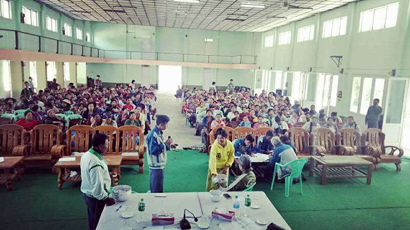 မိတီၳလာ ကုန္စိမ္းေဈးသည္ ၉၀၀ ေက်ာ္ကုိ မဲစနစ္ျဖင့္ ေနရာသတ္မွတ္ ေရႊ႕ေျပာင္းေပးမည္