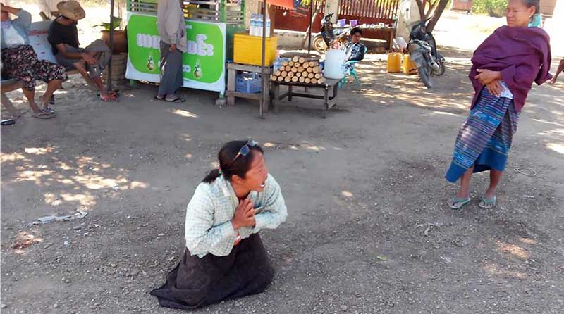 သိမ္းဆည္း လယ္ေျမမ်ားကို ေျမဖို႔သည့္အတြက္ ေတာင္သူမ်ား တားဆီး