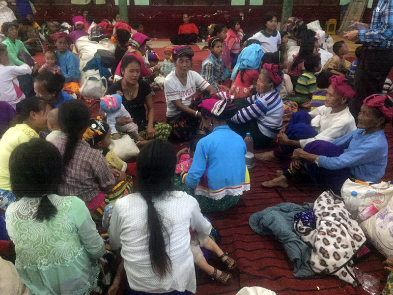 ေက်ာက္မဲၿမိဳ႕ေပၚသို႔ ေန႔စဥ္ႏွင့္အမွ် စစ္ေဘးေရွာင္မ်ား ေရာက္ရွိေန