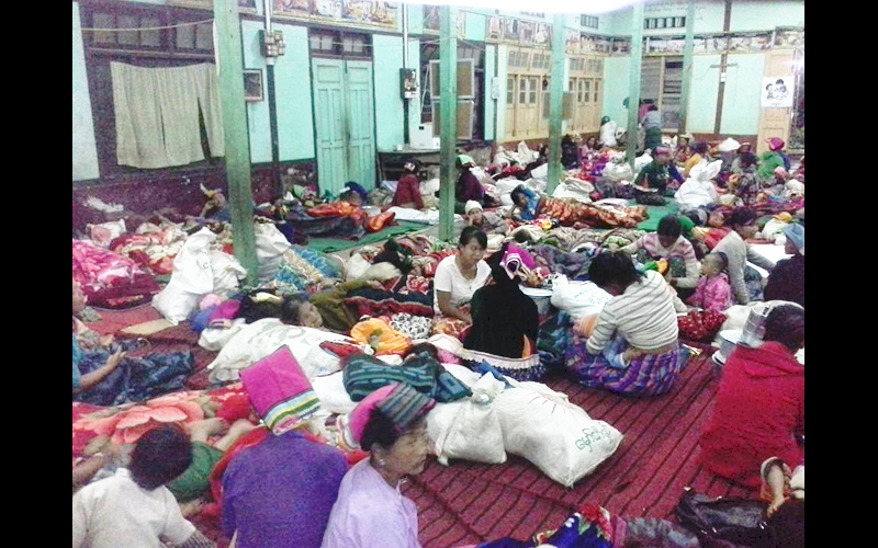 ရွမ္းႏွင့္ ကခ်င္တြင္ တိုက္ပြဲမ်ားေၾကာင့္ စစ္ေဘးေရွာင္ဒုကၡသည္ ၁၀၀၀ ေက်ာ္ ထပ္တိုးလာ