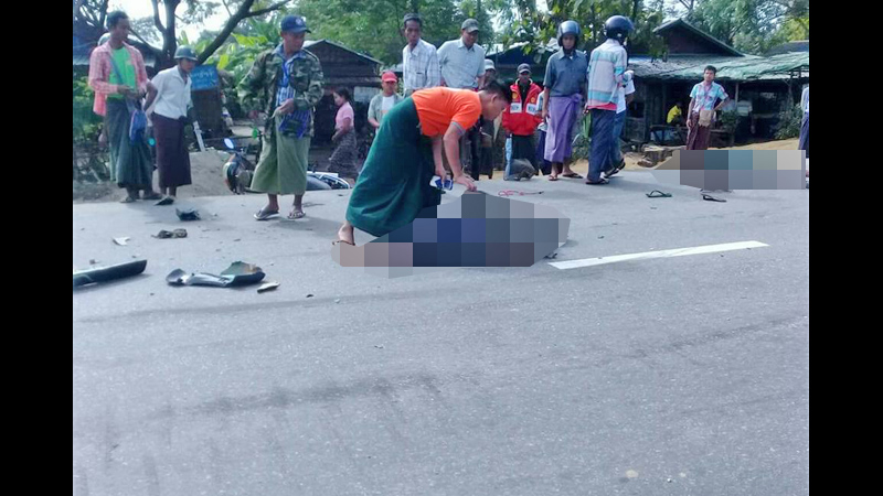 ပိန္းဇလုတ္ၿမိဳ႕တြင္ ေထာ္လာဂ်ီႏွင့္ ဆိုင္ကယ္ တိုက္မိ၊ ၂ ဦး ေသဆံုး