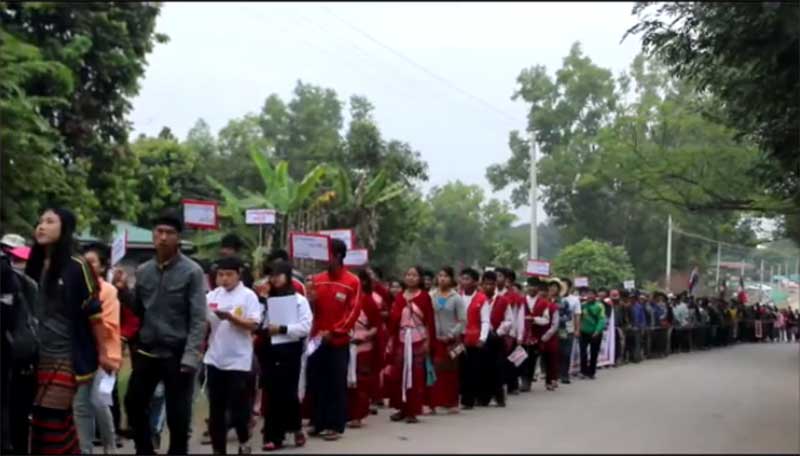 ေကအန္ပီပီ ရဲေဘာ္အခ်ဳိ႕ အသတ္ခံရမႈ အမႈမွန္ေပၚေရး ဆႏၵျပသူမ်ားကုိ ဖမ္းဆီးေထာင္ပို႔