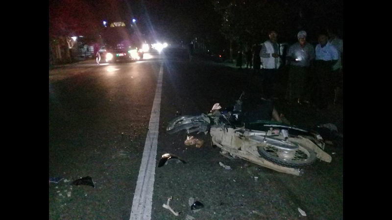 ကညြတ္ကြင္းတြင္ ကားႏွင့္ဆိုင္ကယ္ မ်က္ႏွာခ်င္းဆိုင္တိုက္၊ ၁ ဦး ေသ