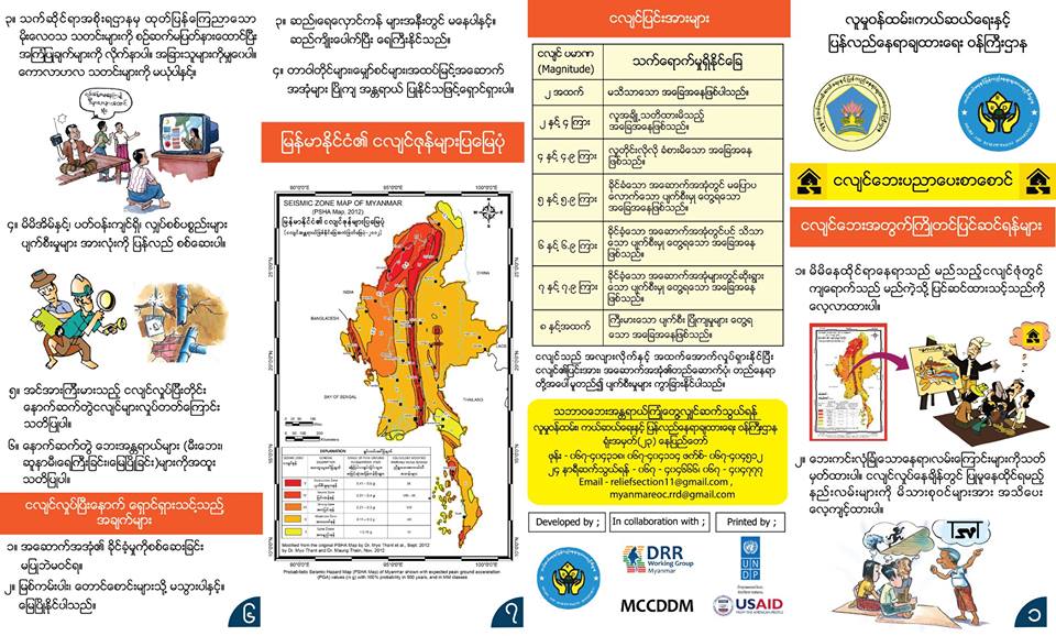 ငလ်င္ေဘးအႏၲရာယ္အတြက္ေဆာင္ရန္ေရွာင္ရန္အခ်က္မ်ား (ဓာတ္ပံု)