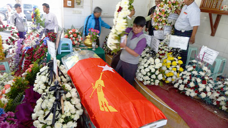 မႏၲေလးတိုင္း ရွမ္းတိုင္းရင္းသားေရးရာဝန္ႀကီး ဈာပန (ဓာတ္ပံု)