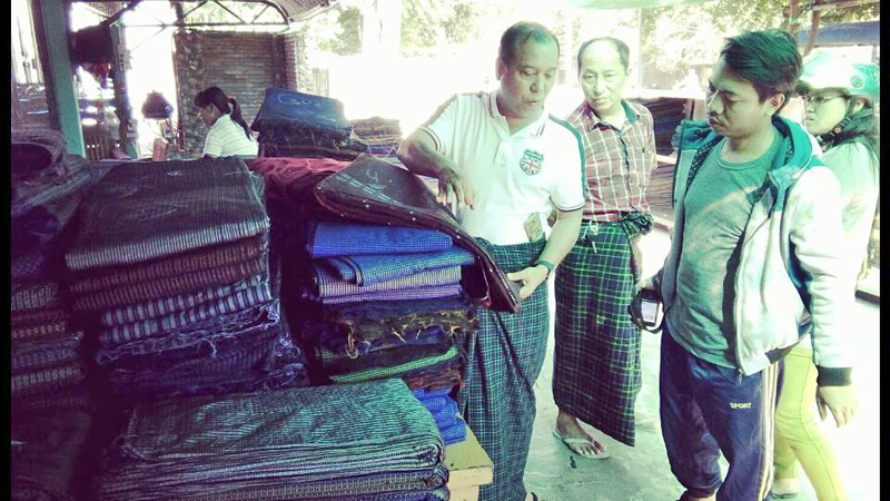 တ႐ုတ္ပုဆိုးကို ယွဥ္ႏိုင္ရန္အတြက္ ျပည္တြင္းထုတ္ပုဆိုးမ်ား အရည္အေသြးျမႇင့္တင္ရန္ ကူညီမည္