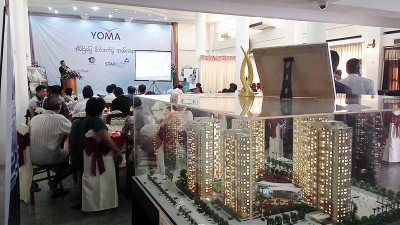 ရန္ကုန္ အဆင့္ျမင့္အိမ္ရာမ်ား ၿမိတ္ၿမိဳ႕တြင္ လာေရာက္ျပသေရာင္းခ်