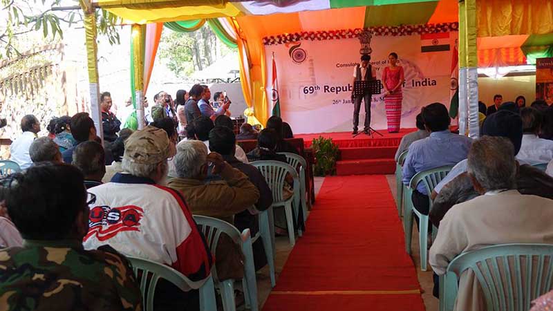 ၆၉ ႏွစ္ေျမာက္ အိႏိၵယသမၼတႏိုင္​ငံ​ေတာ္​​ေန႔ အခမ္းအနားမႏၱေလးတြင္က်င္းပ (ဓာတ္ပံု)