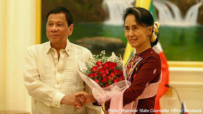 ႐ုိဟင္ဂ်ာအေရး ေဒၚေအာင္ဆန္းစုၾကည္ကုိ စာနာသနားမိေၾကာင္း ဖိလစ္ပုိင္သမၼတေျပာ