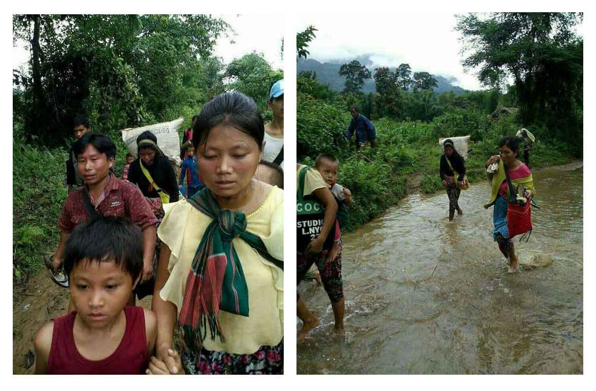တႏိုင္းတြင္ တိုက္ပြဲၾကားပိတ္မိေနသူ ၁၀၀၀ ေက်ာ္လြတ္ေျမာက္လာ