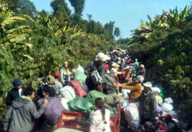 တႏိုင္းေဒသတိုက္ပြဲၾကားပိတ္မိသူမ်ား ေရႏွင့္အစာအခက္ၾကံဳ