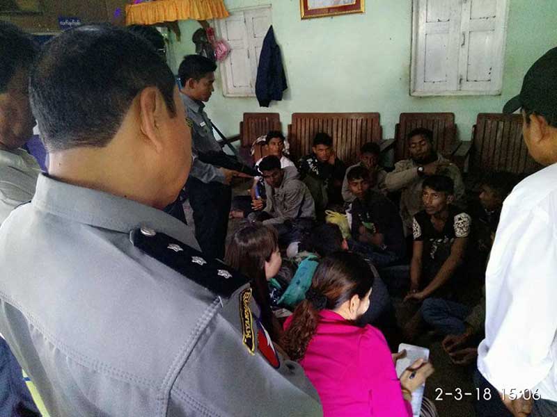 ေညာင္တုန္းတြင္ ကုန္ကားတစီးေပၚမွ ဘဂၤါလီ၂၁ ဦး ဖမ္းမိ