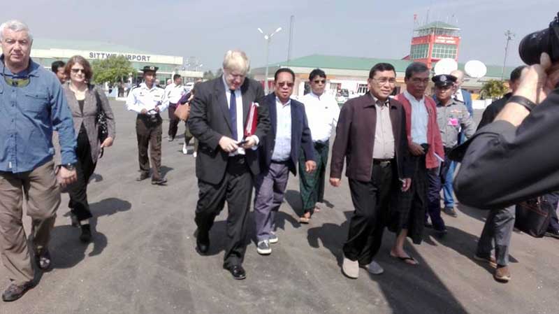 ၿဗိတိန္ႏိုင္ငံျခားေရးဝန္ႀကီး ေမာင္ေတာေဒသကို သြားေရာက္