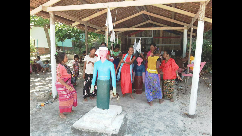 ကင္းမြန္မီးထြန္းေလွလုပ္သားမ်ား ေႏွာင့္ယွက္မႈေၾကာင့္ ဆလံု႐ုိးရာနတ္ပူေဇာ္ပြဲပ်က္