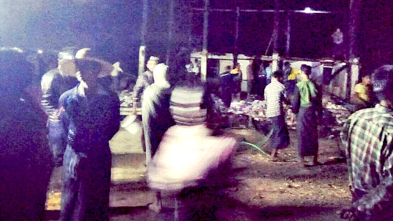 ဝမ္းတြင္းတြင္ မီးႂကြင္းမီက်န္မွတဆင့္ ေနအိမ္ ၁ လုံး မီးေလာင္