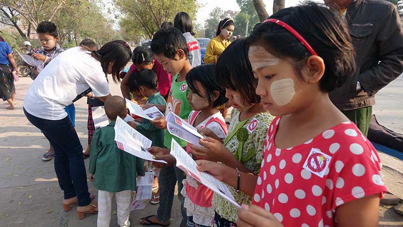 သက္ငယ္မုဒိမ္းမႈ ပေပ်ာက္ေရး မႏၱေလးတြင္ ကမ္ပိန္းျပဳလုပ္