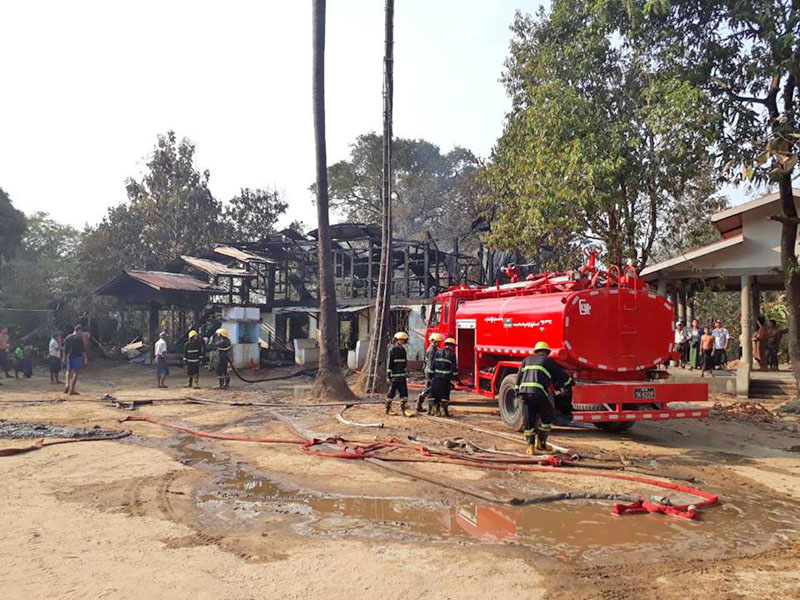 ျဖဴးၿမိဳ႕နယ္တြင္ ဘုန္းေတာ္ႀကီးေက်ာင္းတေက်ာင္း မီးေလာင္မႈျဖစ္ပြား